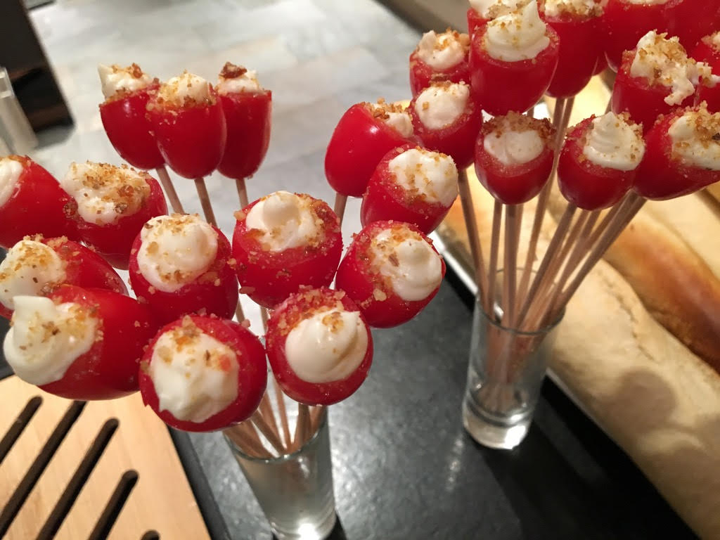 Cream Cheese-Stuffed Cherry Tomato Appetizer Skewers