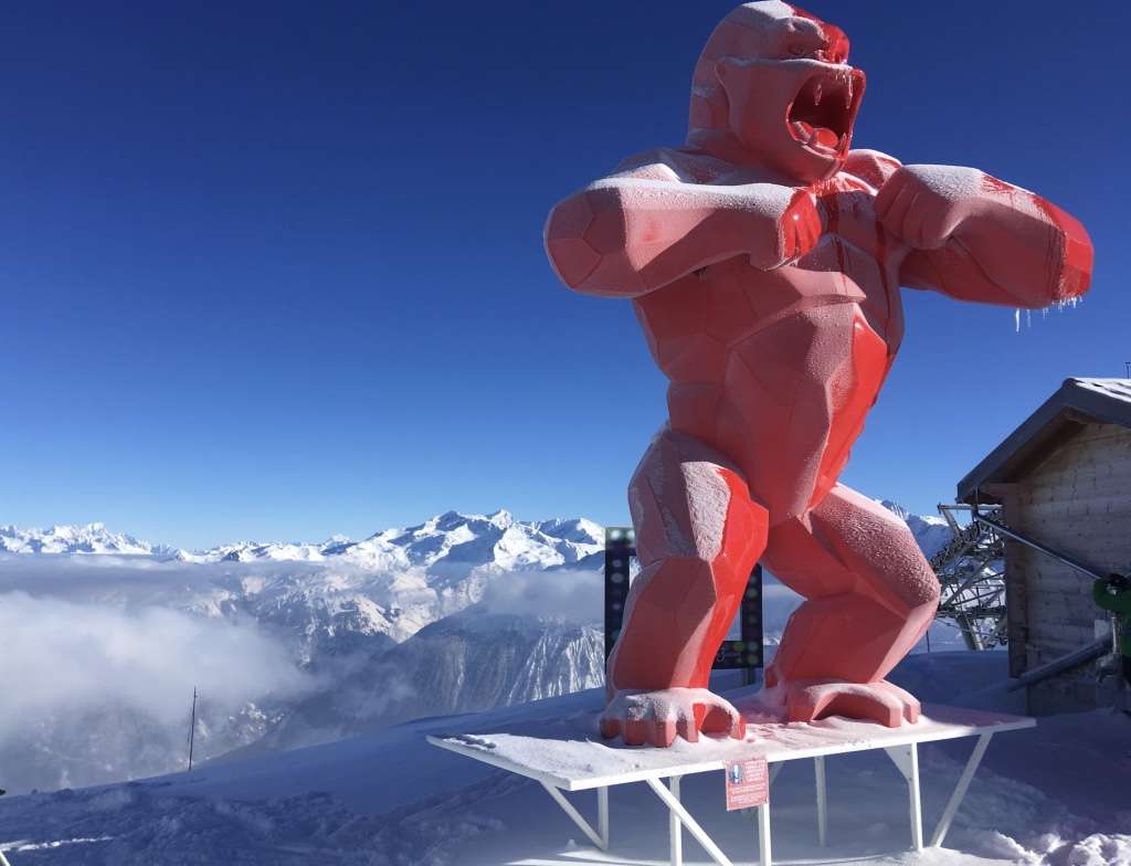 Frozen Guardian Above the Clouds